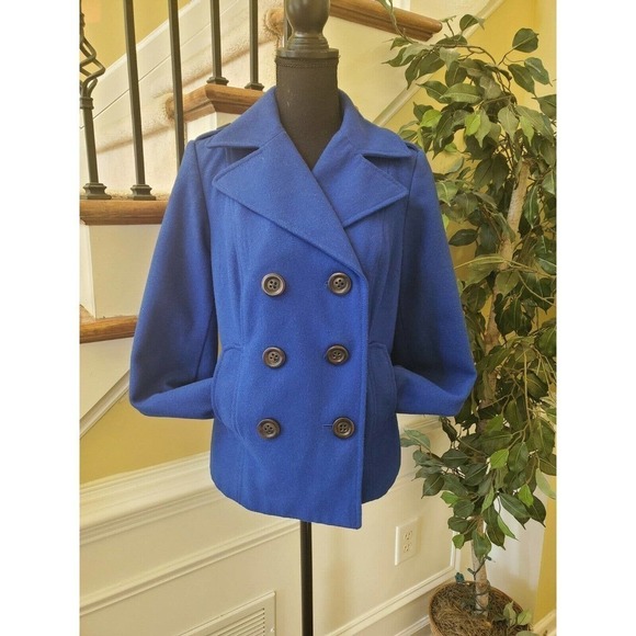 OLD NAVY Button Pea Coat Medium - Picture 10 of 10